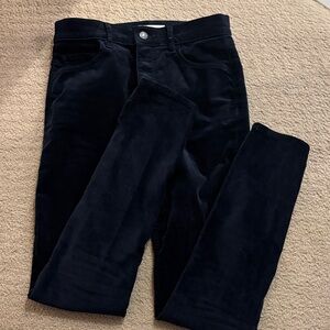 LOFT midnight blue velvet pants